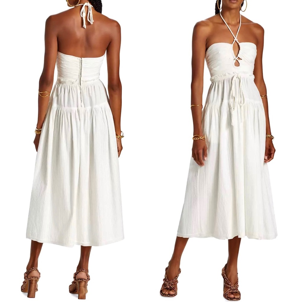 🌺🎉HP🎉🌺 NWOT Ulla Johnson Emmaline Midi Dress Cowrie - Picture 10 of 16